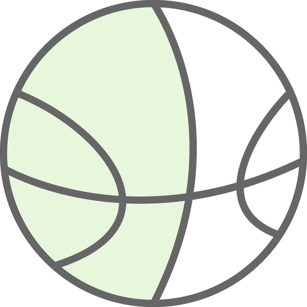 Basketball Fillay Icon Design vector