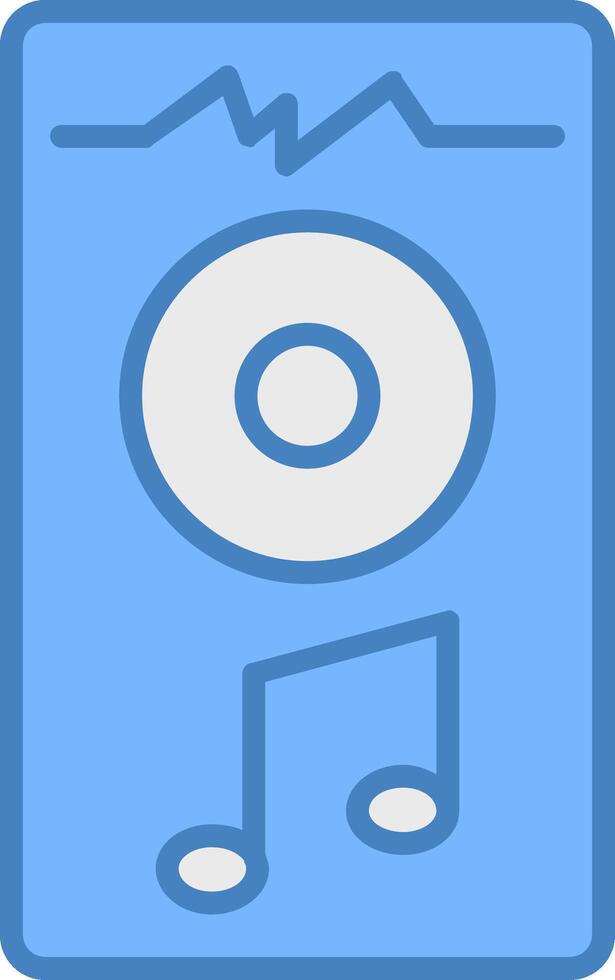 Mixer Line Filled Blue Icon vector