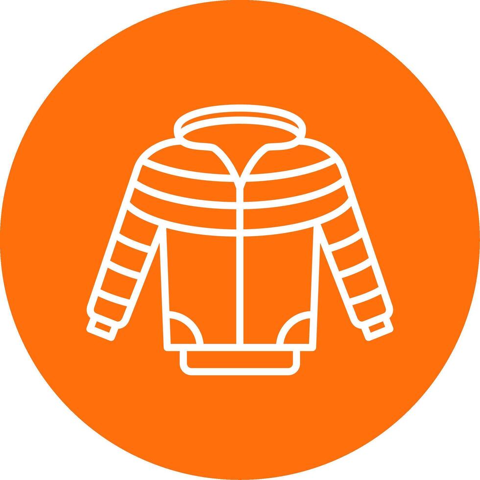 Jacket Multi Color Circle Icon vector