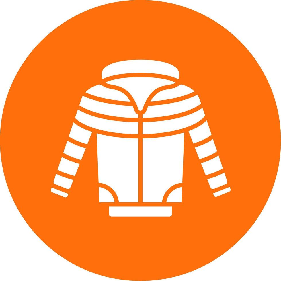 Jacket Multi Color Circle Icon vector