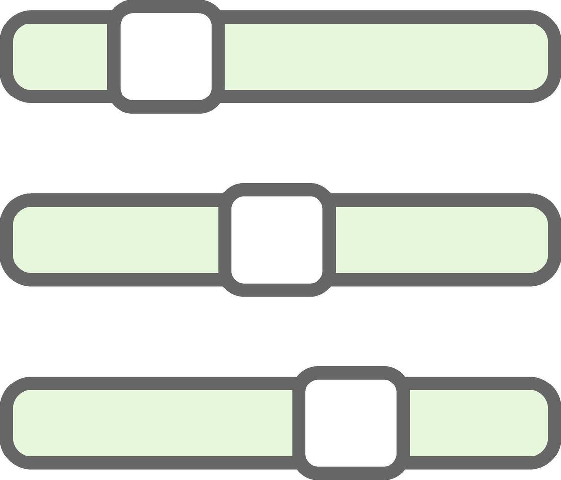 Progress Bar Fillay Icon Design vector