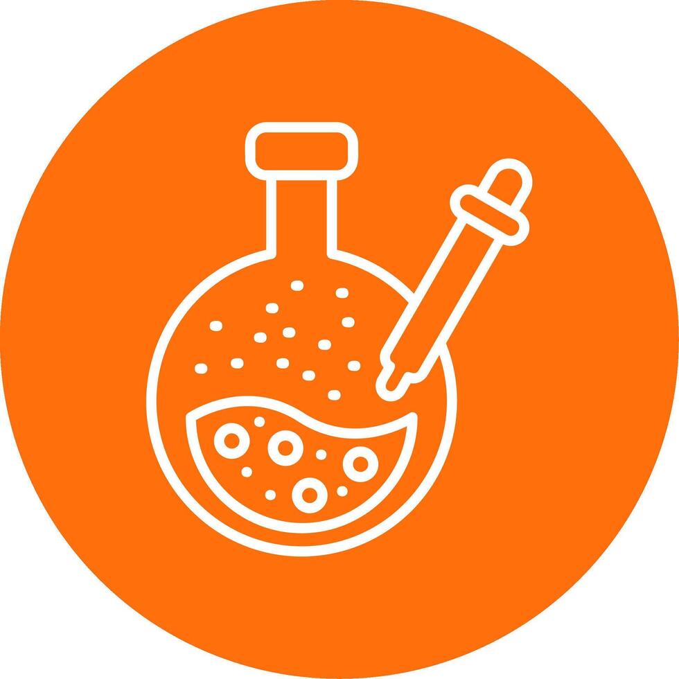Pipette Multi Color Circle Icon vector