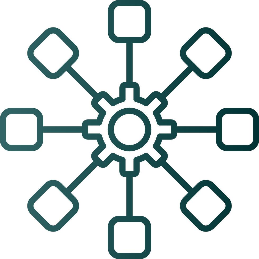 Structure Line Gradient Icon vector