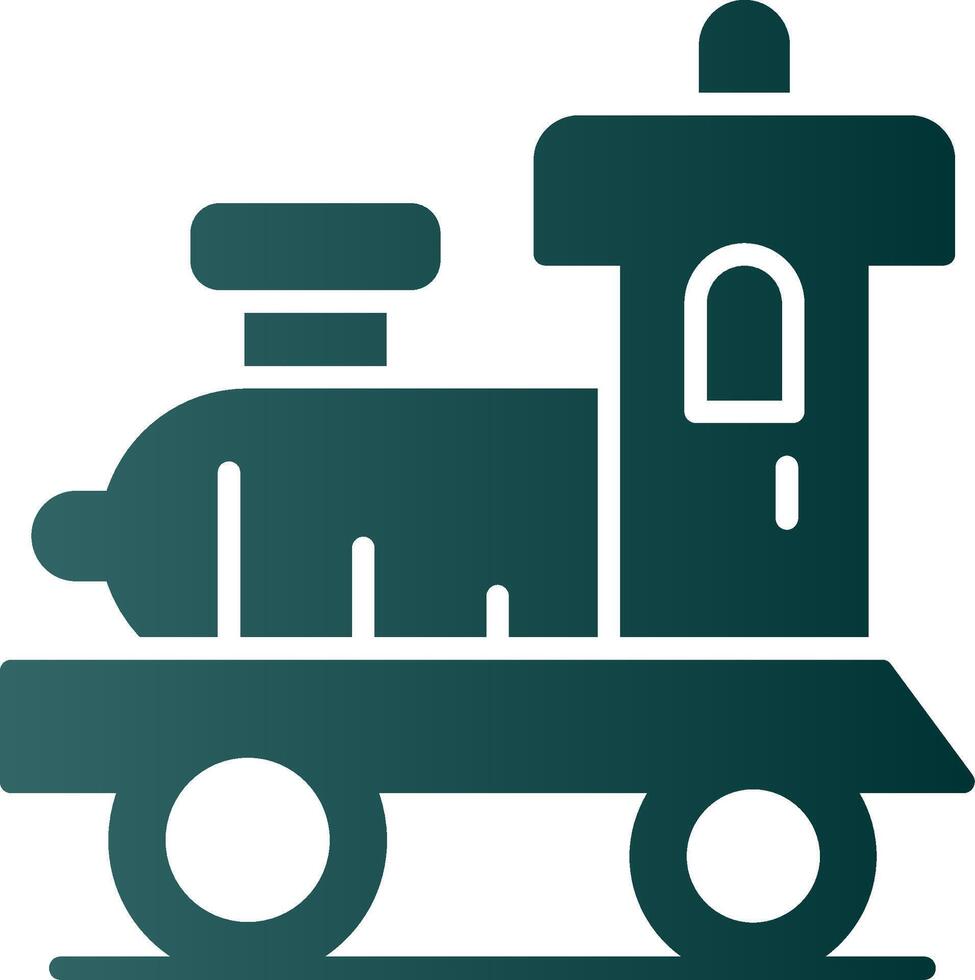 Locomotive Glyph Gradient Icon vector