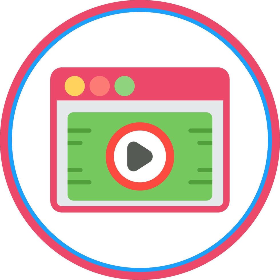 Flat Circle Icon vector