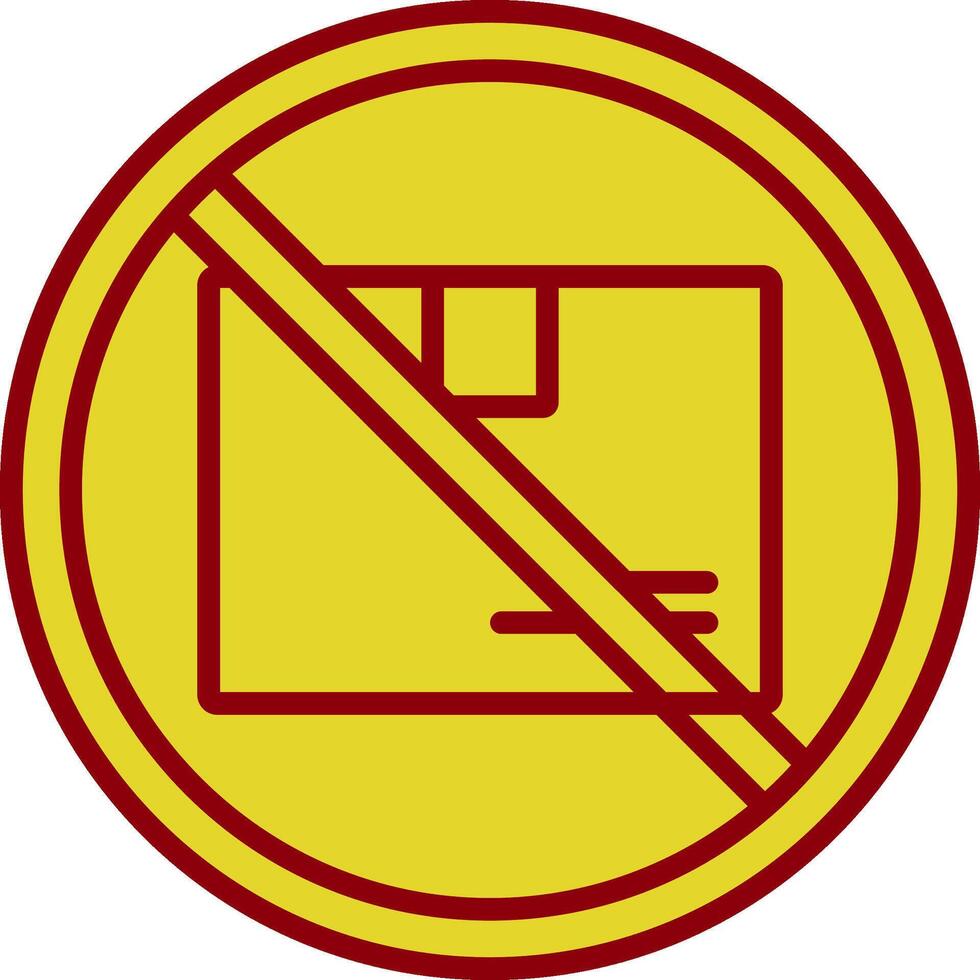 Prohibited Sign Vintage Icon Design vector