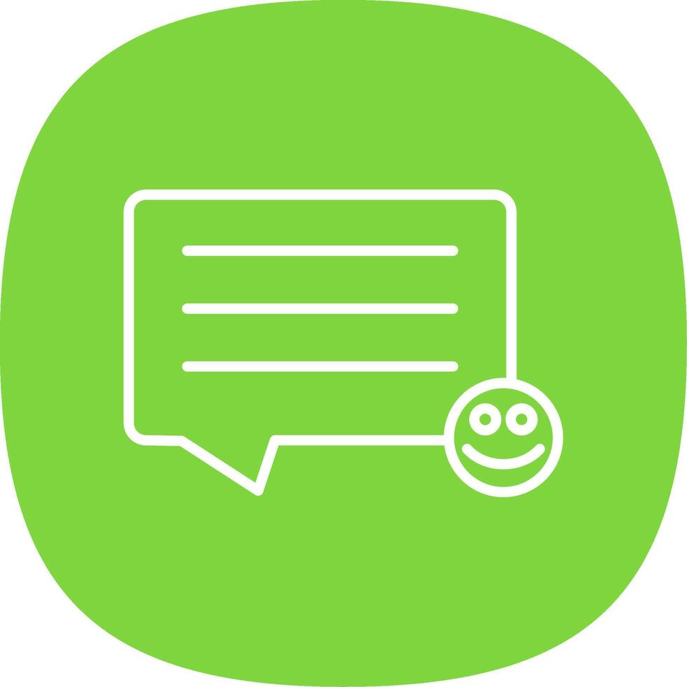 Comments Line Curve Icon Design vector