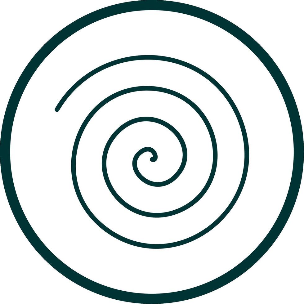 Spin Drum Line Circle Icon Design vector