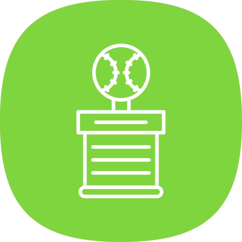 Baseball Line Curve Icon Design vector