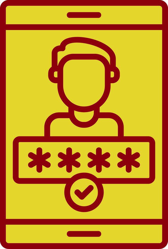 Authentication Vintage Icon Design vector