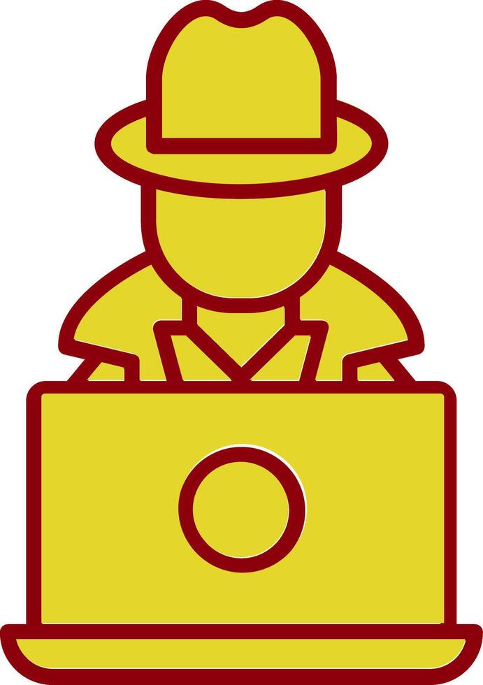 Hacker Vintage Icon Design vector
