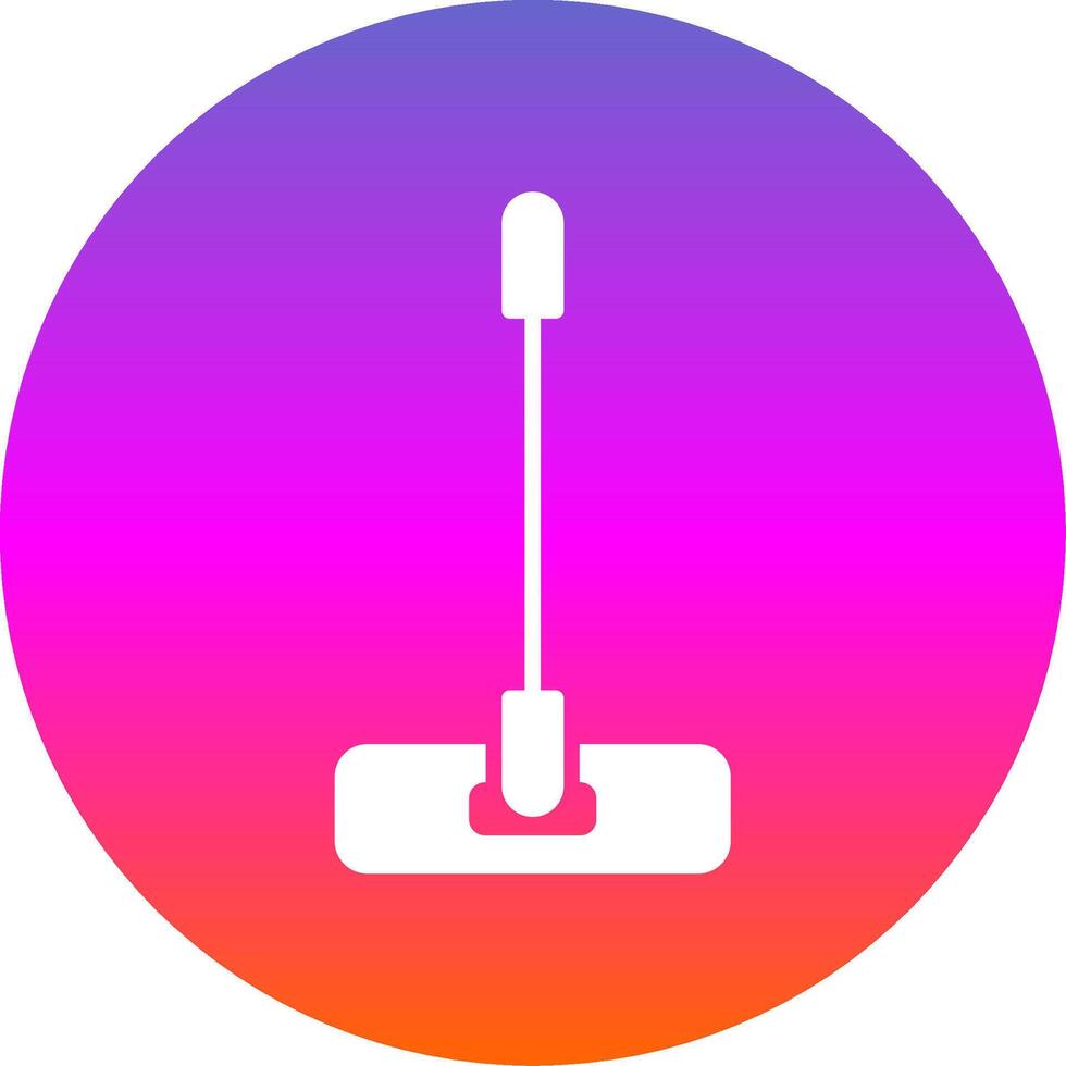 Mop Glyph Gradient Circle Icon Design vector