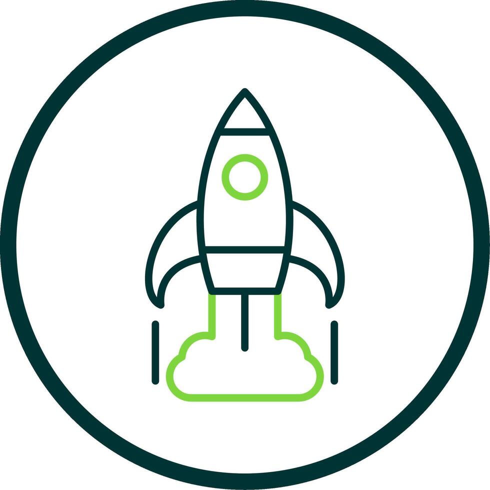 Business Startup Line Circle Icon Design vector