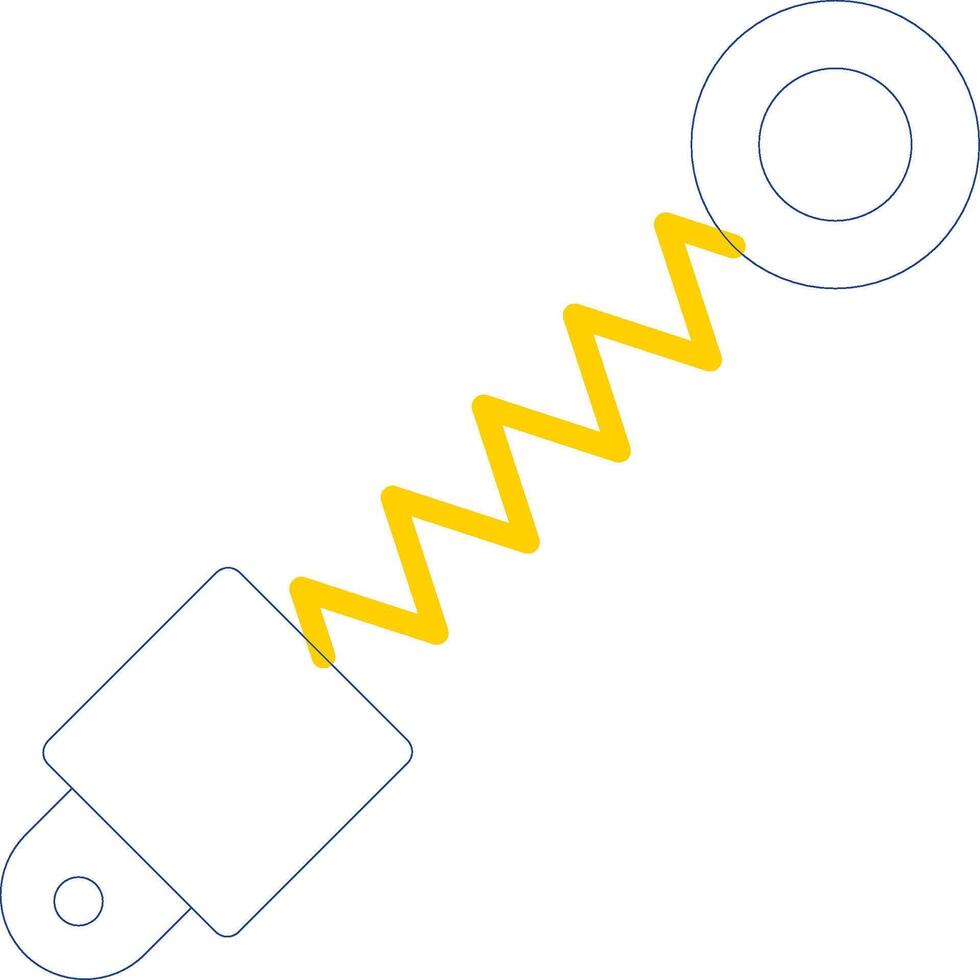 Shock Absorber Line Two Colour Icon Design vector