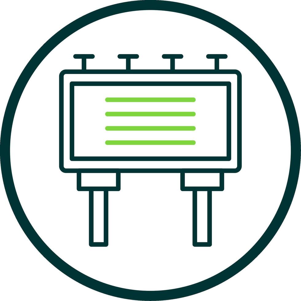 Billboard Line Circle Icon Design vector