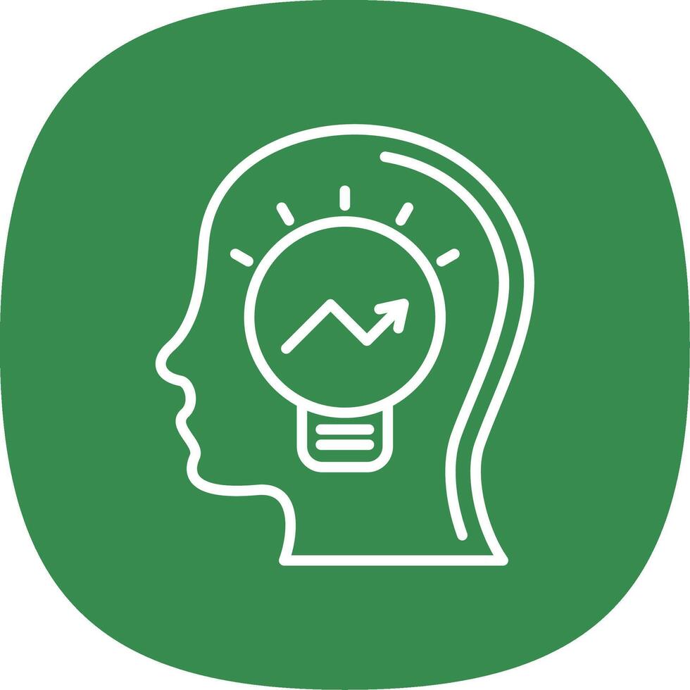 Ideas Line Curve Icon Design vector