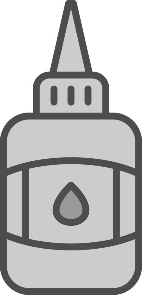Glue Line Filled Greyscale Icon Design vector