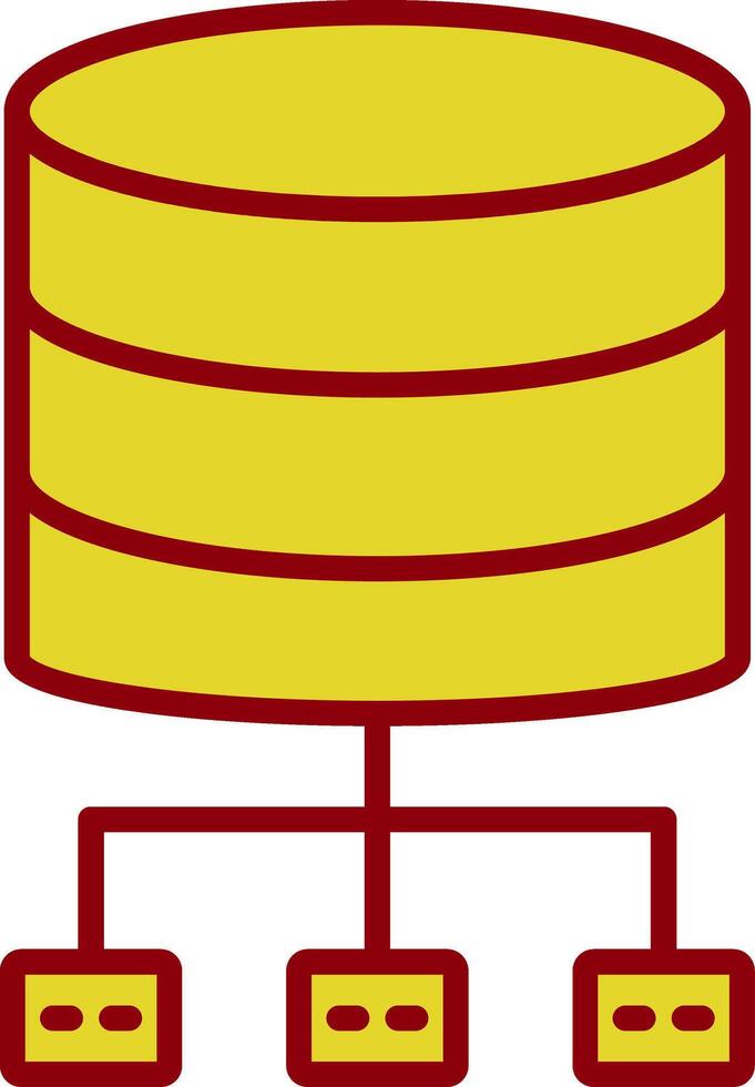 Database Architecture Vintage Icon Design vector