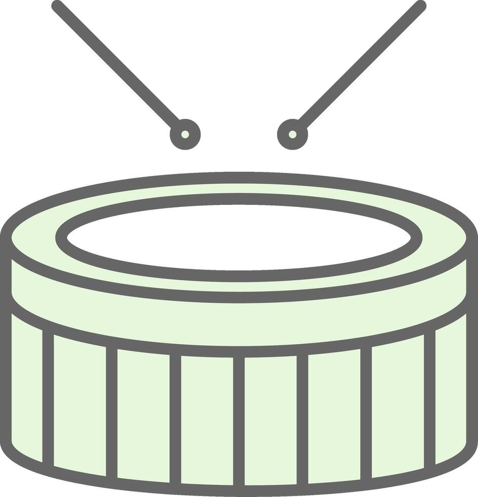 Snare Drum Fillay Icon Design vector