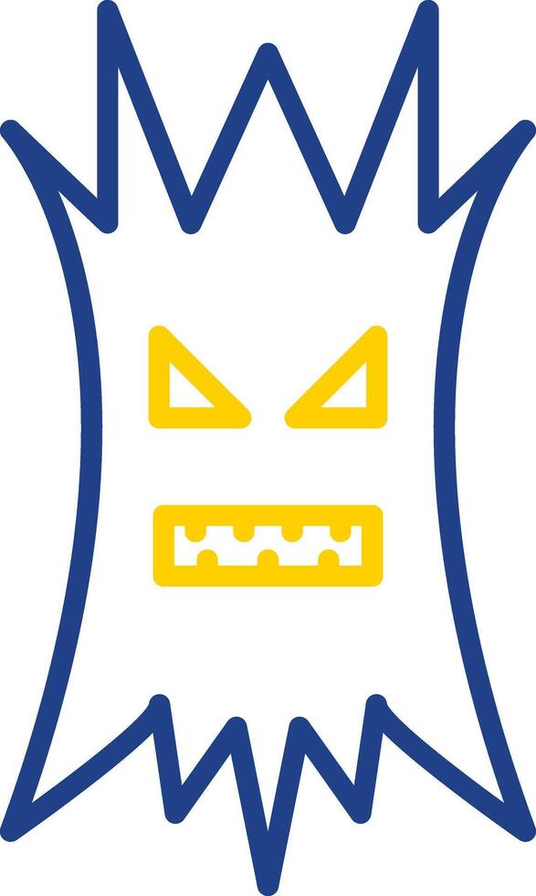 Tree Halloween Line Two Colour Icon Design vector