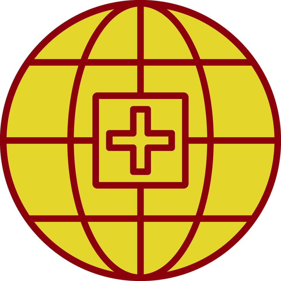 Global Medical Service Vintage Icon Design vector