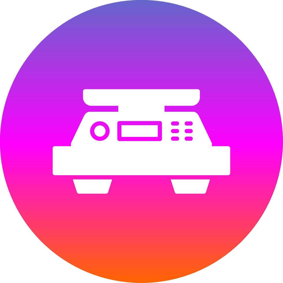 Scales Glyph Gradient Circle Icon Design vector