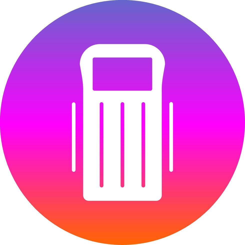 Float Glyph Gradient Circle Icon Design vector