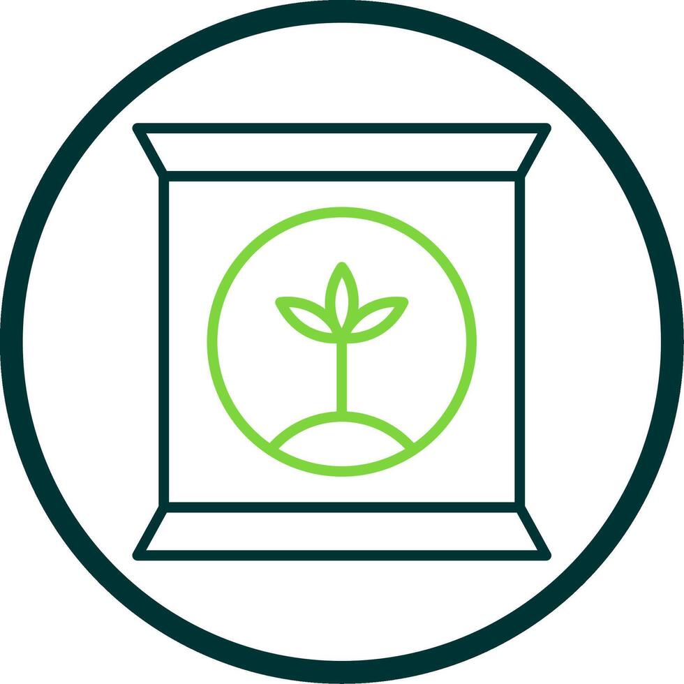 Fertilizer Line Circle Icon Design vector
