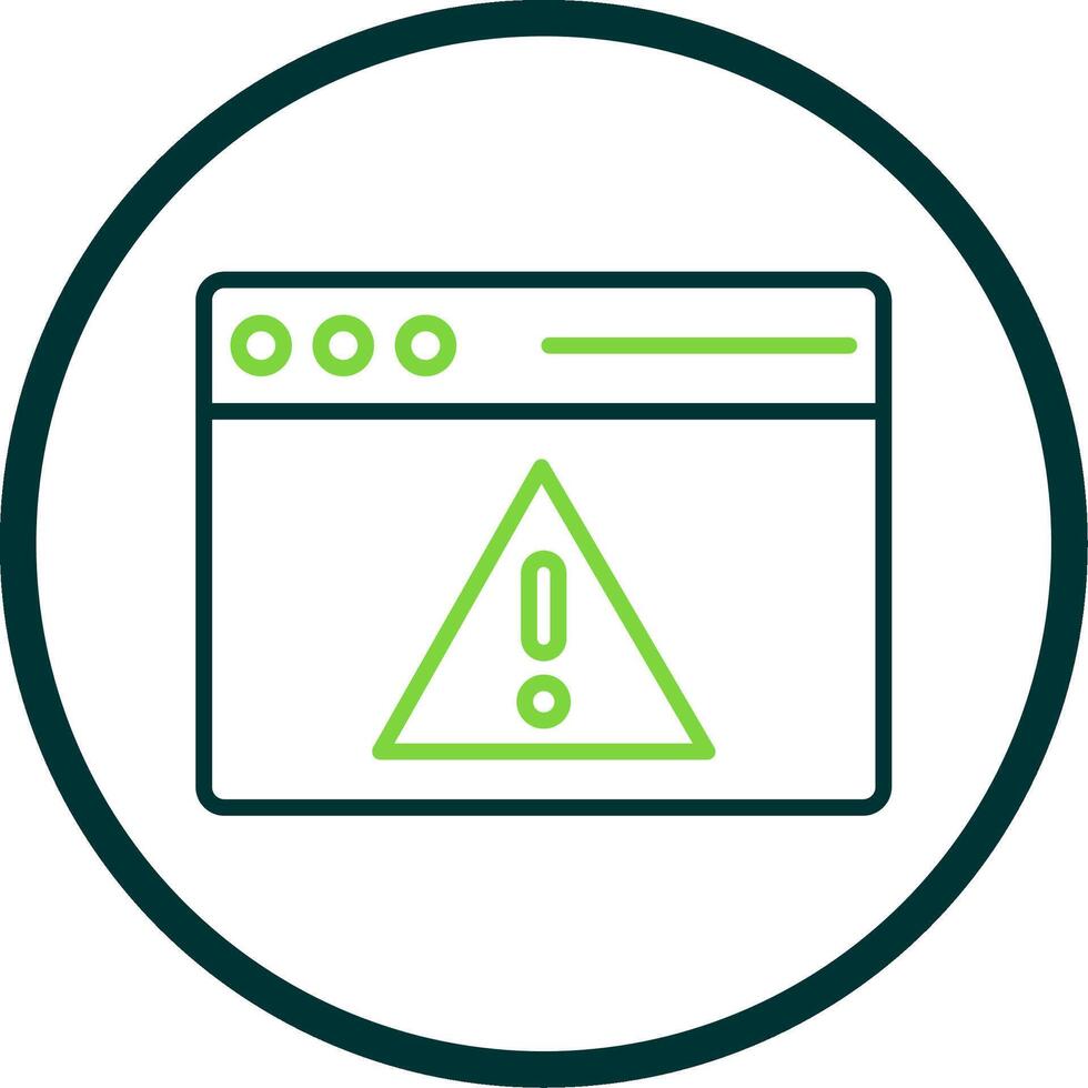 Access Denied Line Circle Icon Design vector