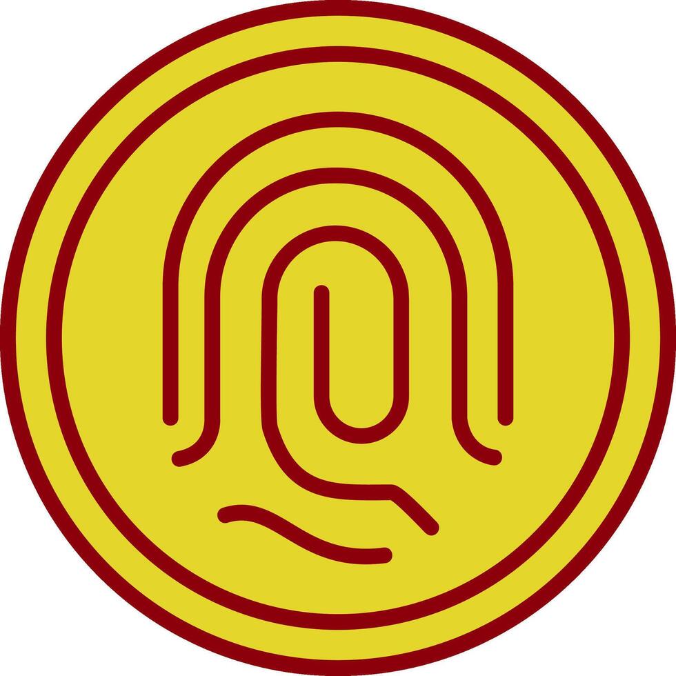 Biometric Identification Vintage Icon Design vector