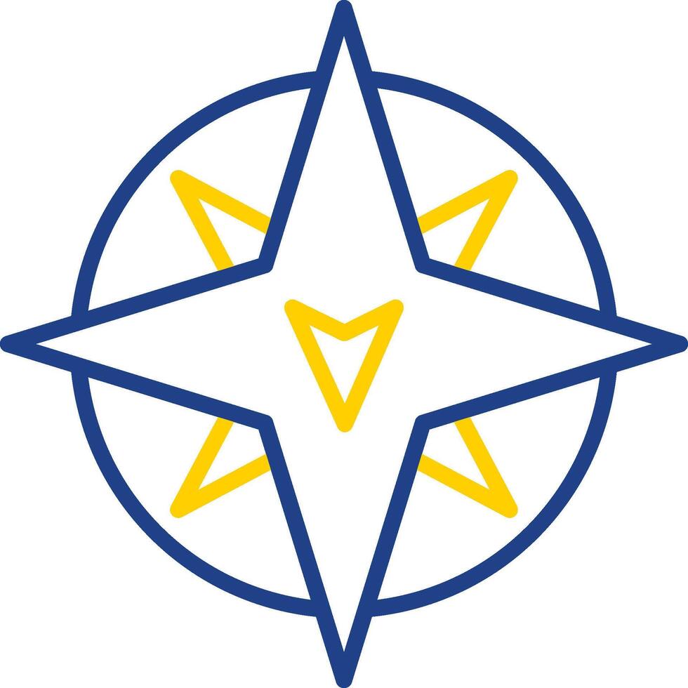 South Line Two Colour Icon Design vector