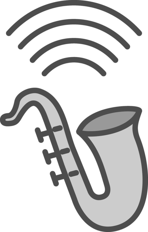 Classical Line Filled Greyscale Icon Design vector