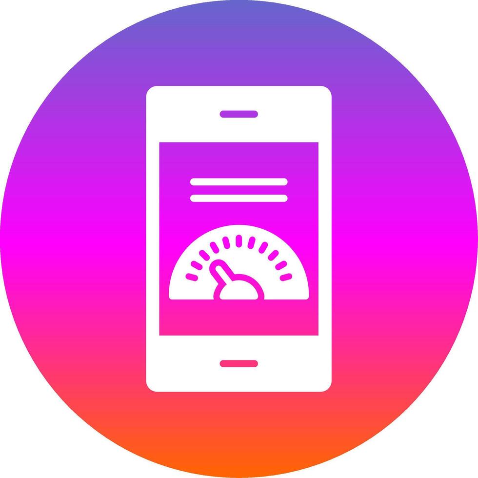 Dashboard Glyph Gradient Circle Icon Design vector