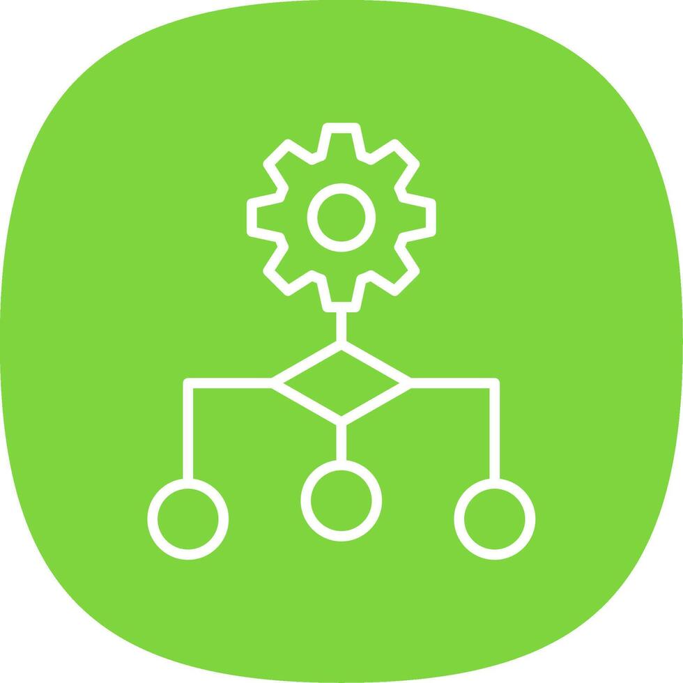 Algorithm Line Curve Icon Design vector