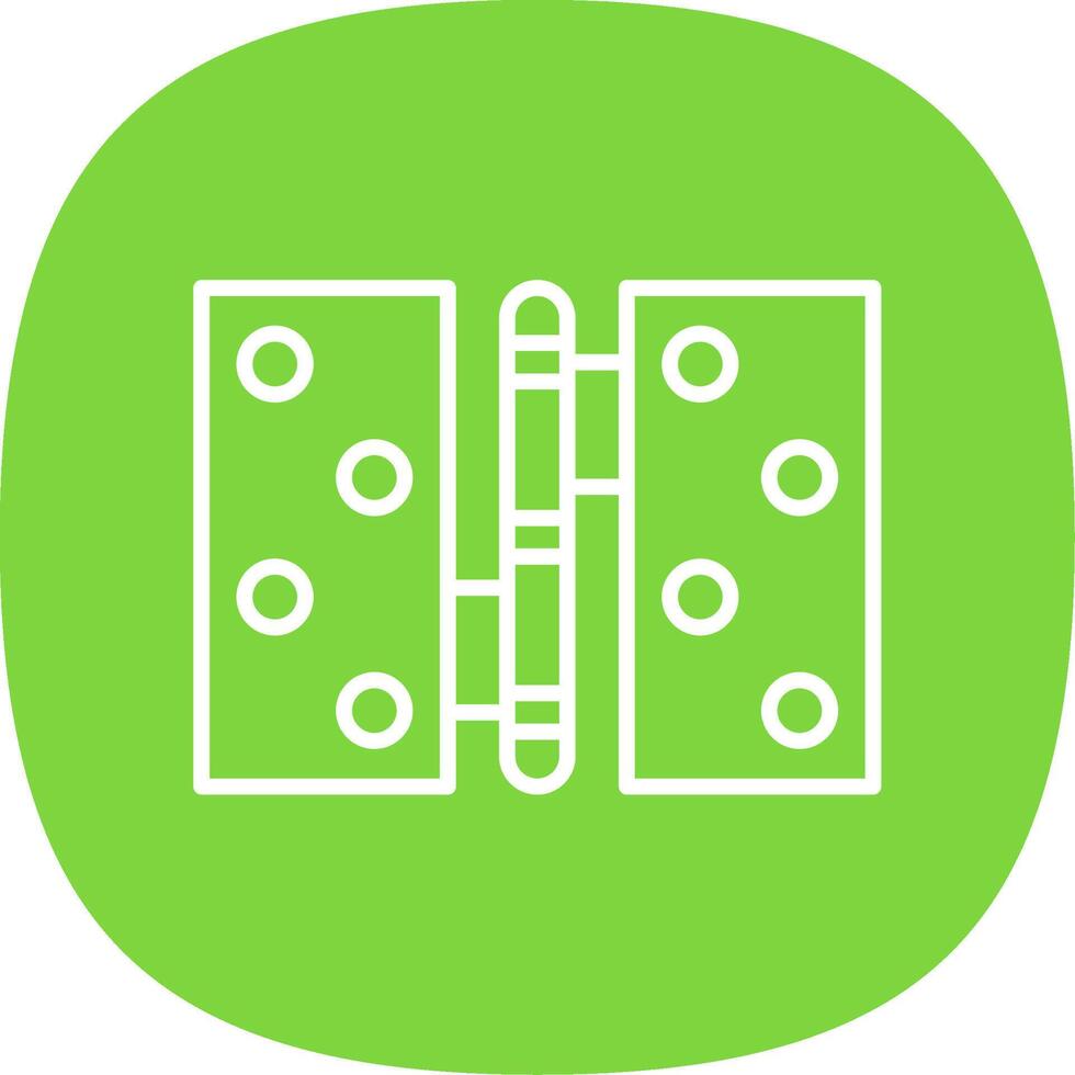 Hinge Line Curve Icon Design vector