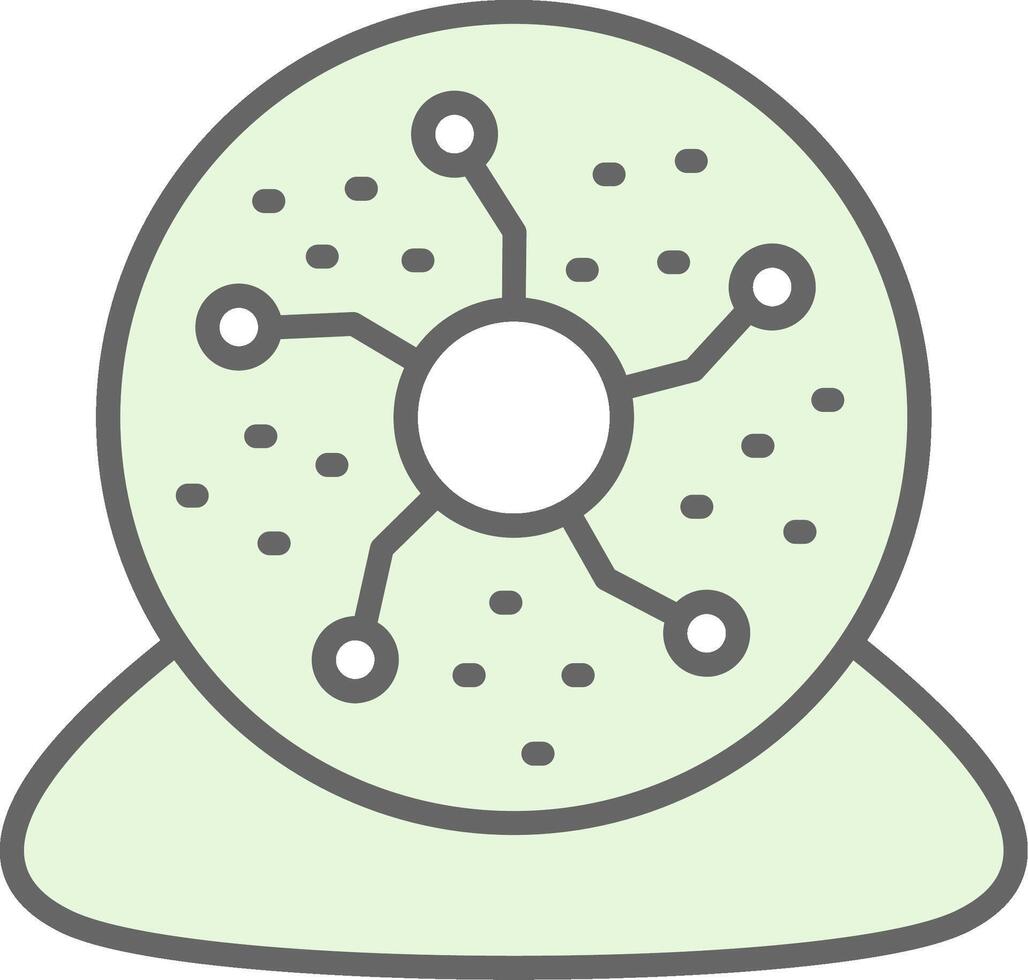 Plasma Ball Fillay Icon Design vector