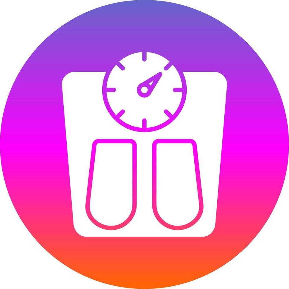 Scales Glyph Gradient Circle Icon Design vector