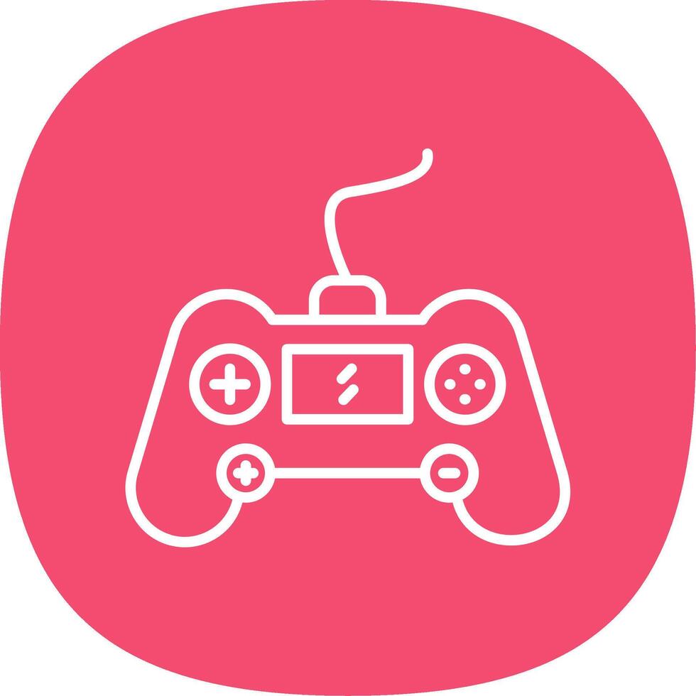 Gaming Console Line Curve Icon Design vector