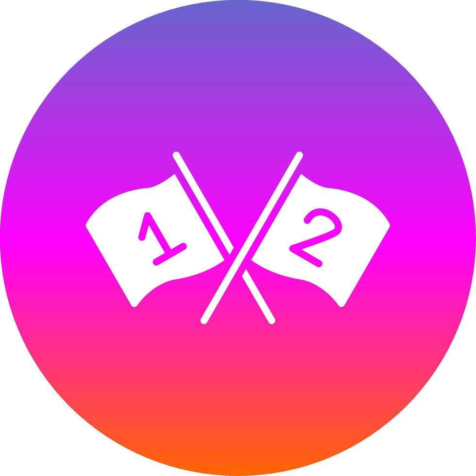 Flags Glyph Gradient Circle Icon Design vector