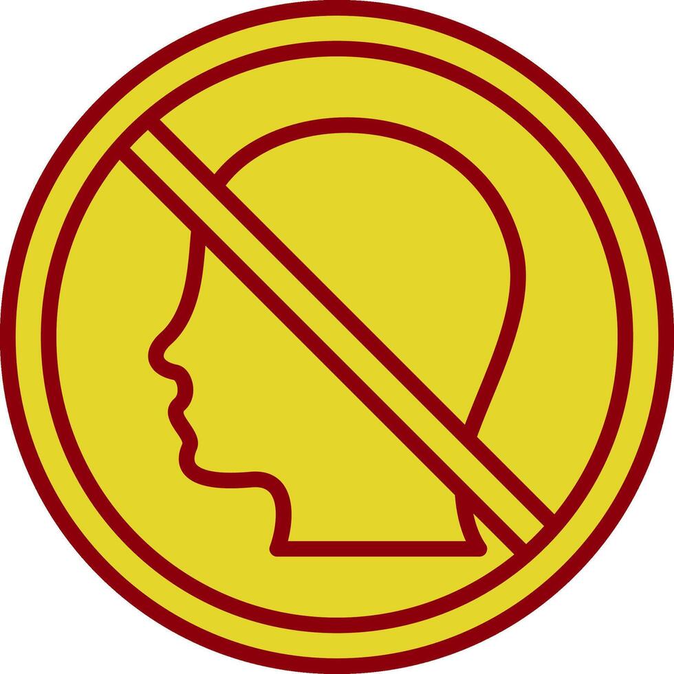 Prohibited Sign Vintage Icon Design vector