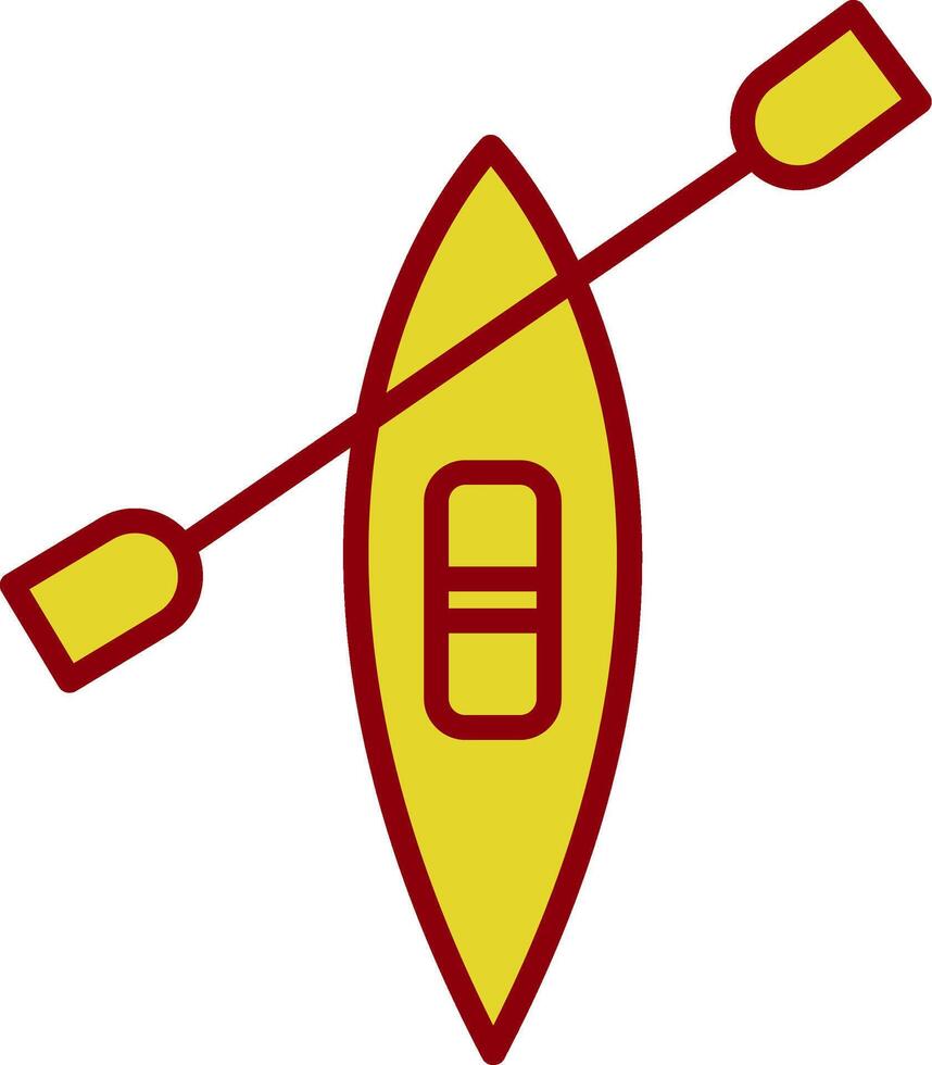 Canoe Vintage Icon Design vector