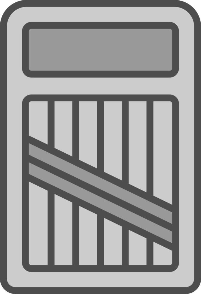 Slicer Line Filled Greyscale Icon Design vector