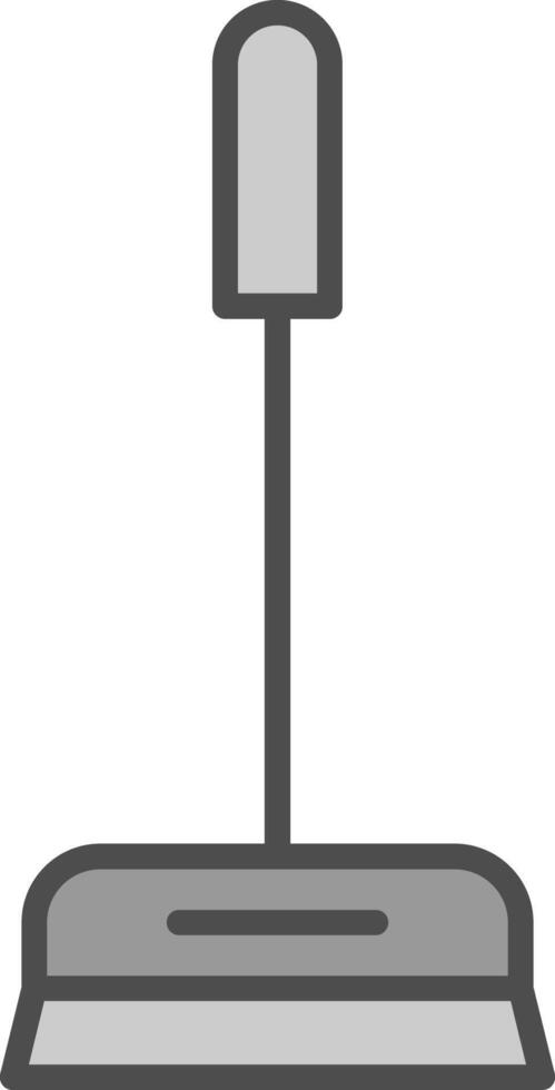 Cleaner Line Filled Greyscale Icon Design vector