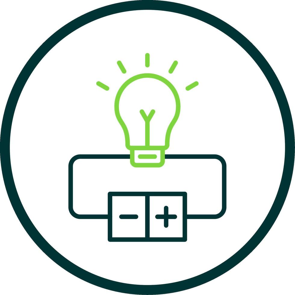 Electrical Circuit Line Circle Icon Design vector
