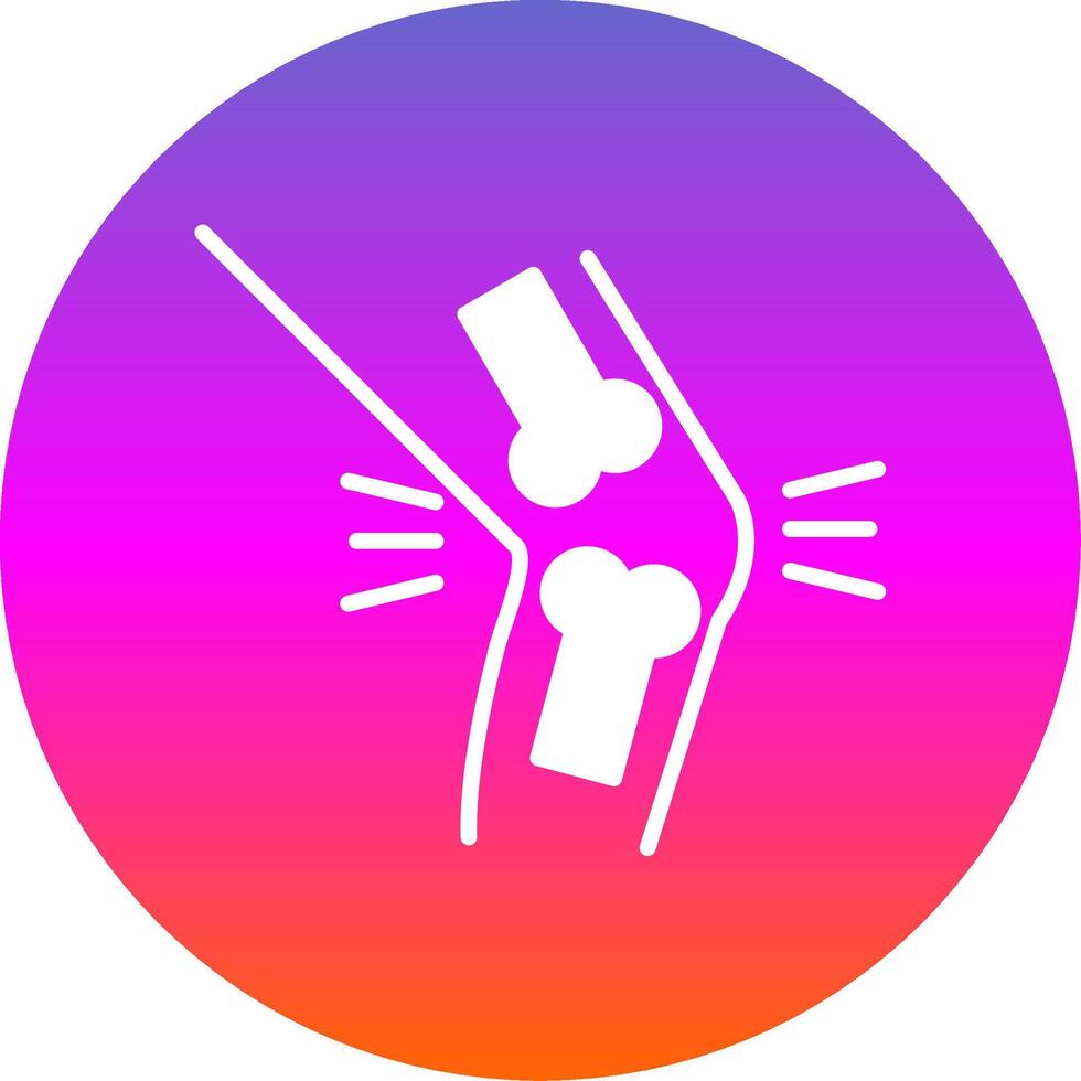 Orthopedics Glyph Gradient Circle Icon Design vector