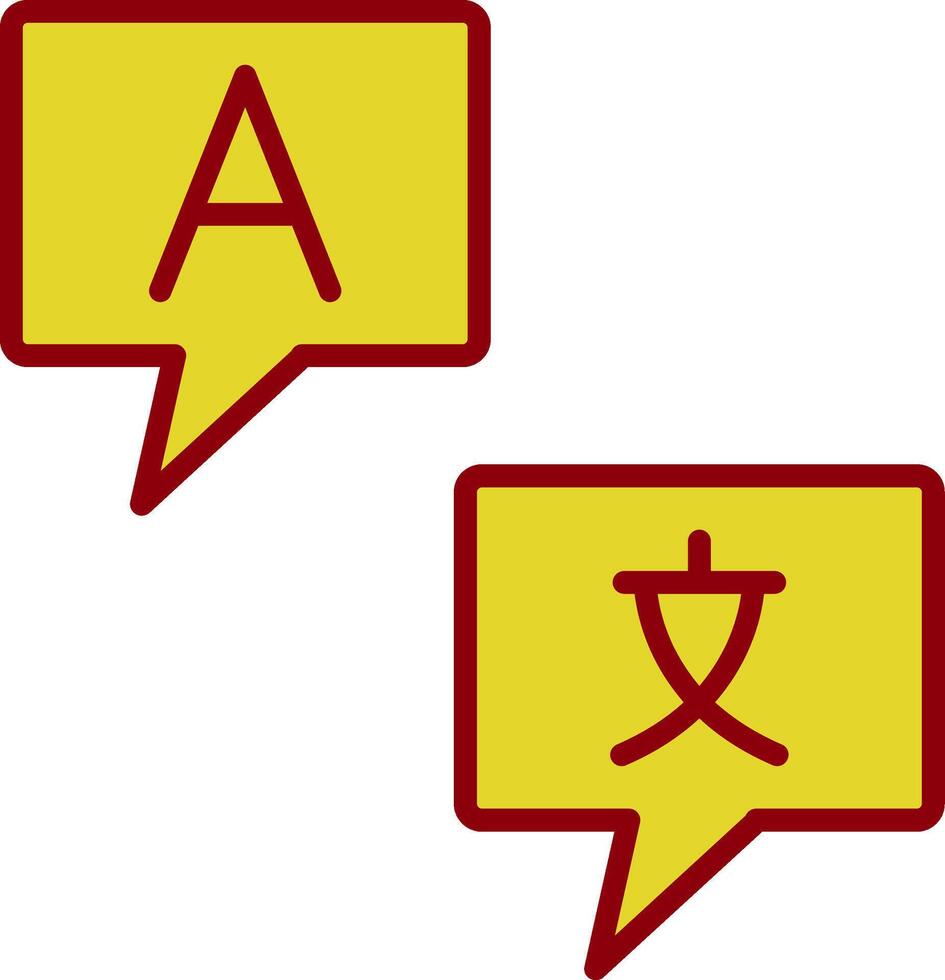 Languages Vintage Icon Design vector