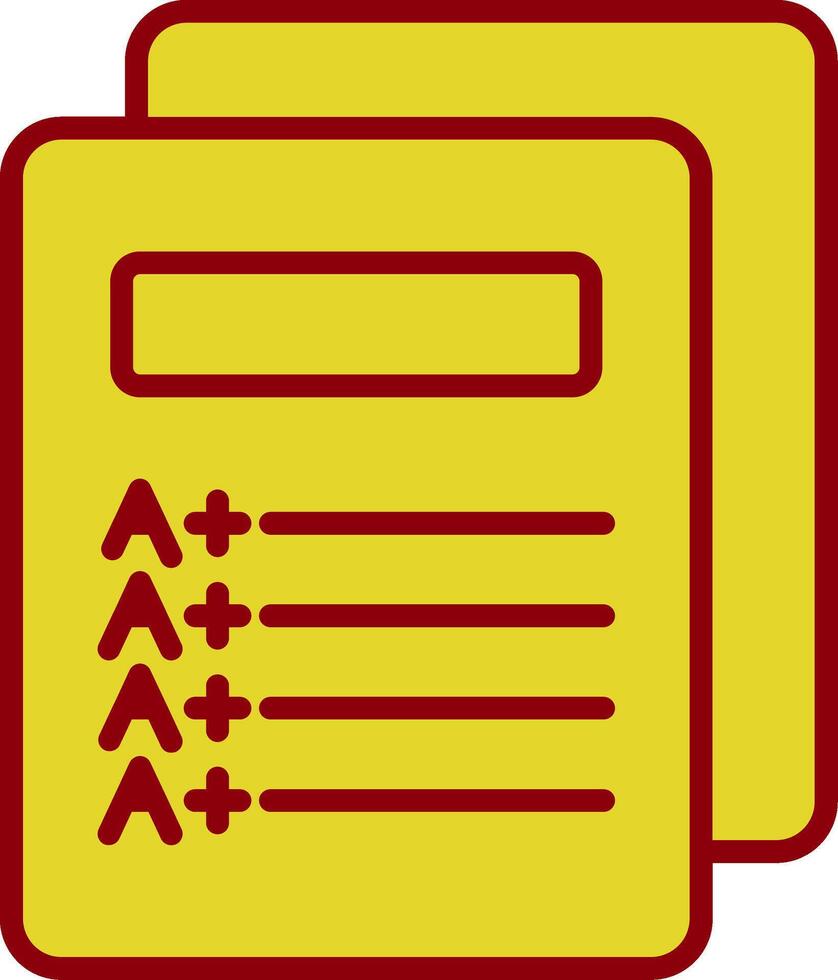 Report Card Vintage Icon Design vector