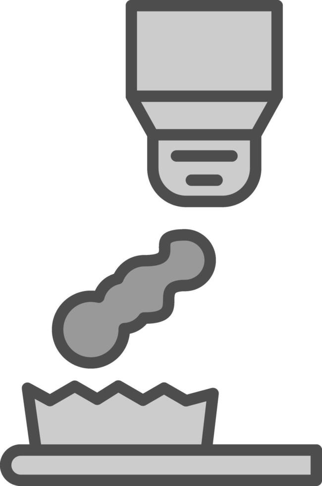 Tooth Brush Line Filled Greyscale Icon Design vector