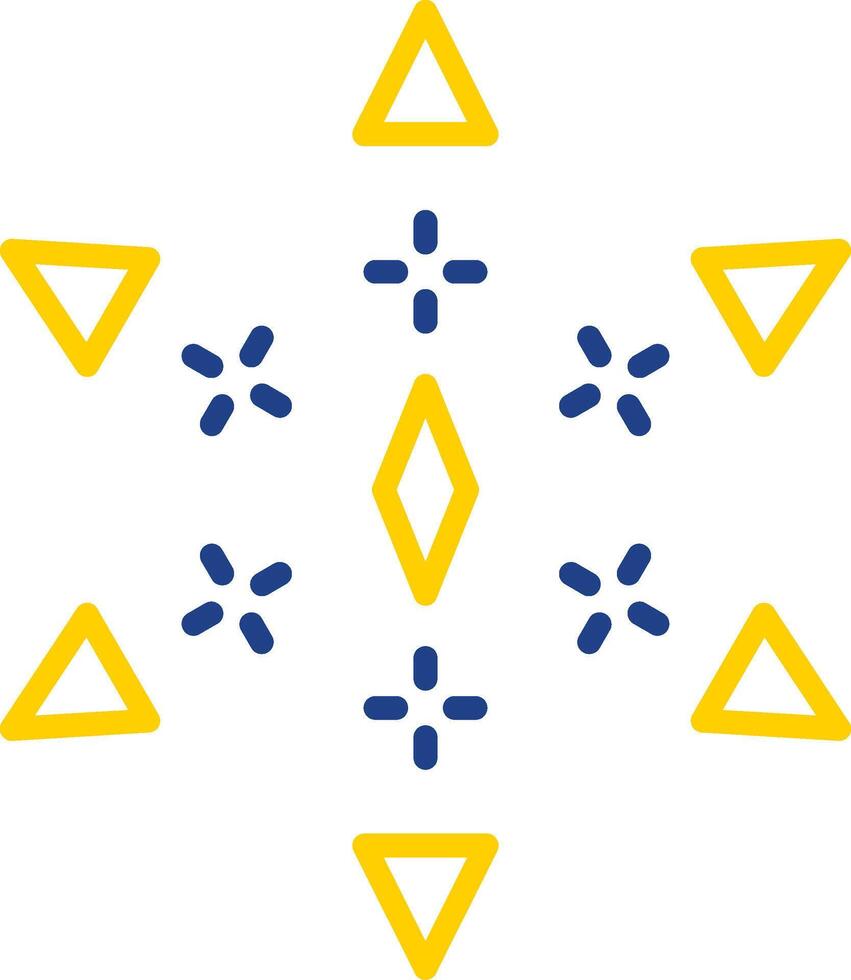 Firework Line Two Colour Icon Design vector