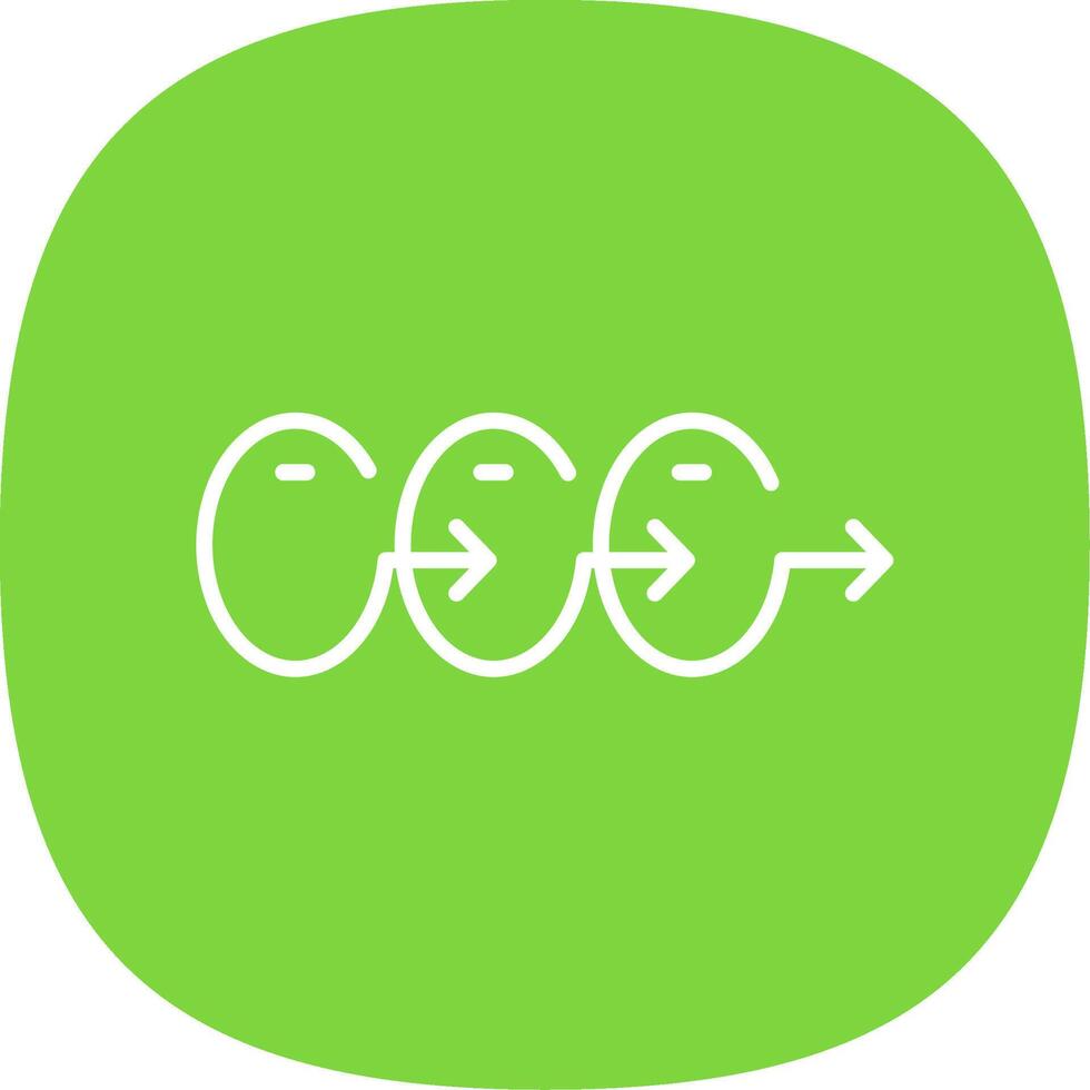 Process Chart Line Curve Icon Design vector